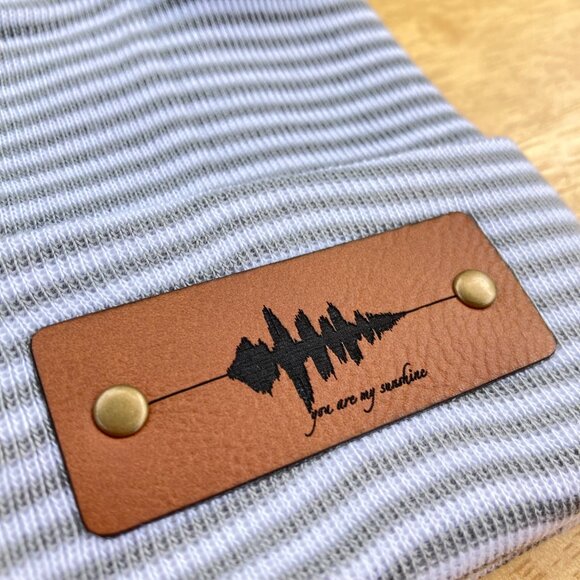 You Are My Sunshine Soundwave Newborn Baby Beanie - Gray - Not Custom - Picture 5 of 9